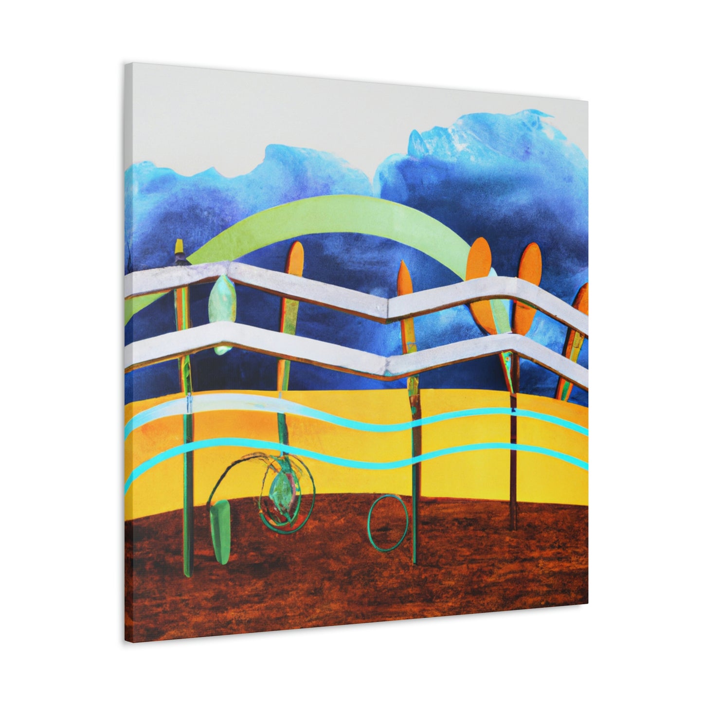 "Fence Delivered Mystery" - Canvas