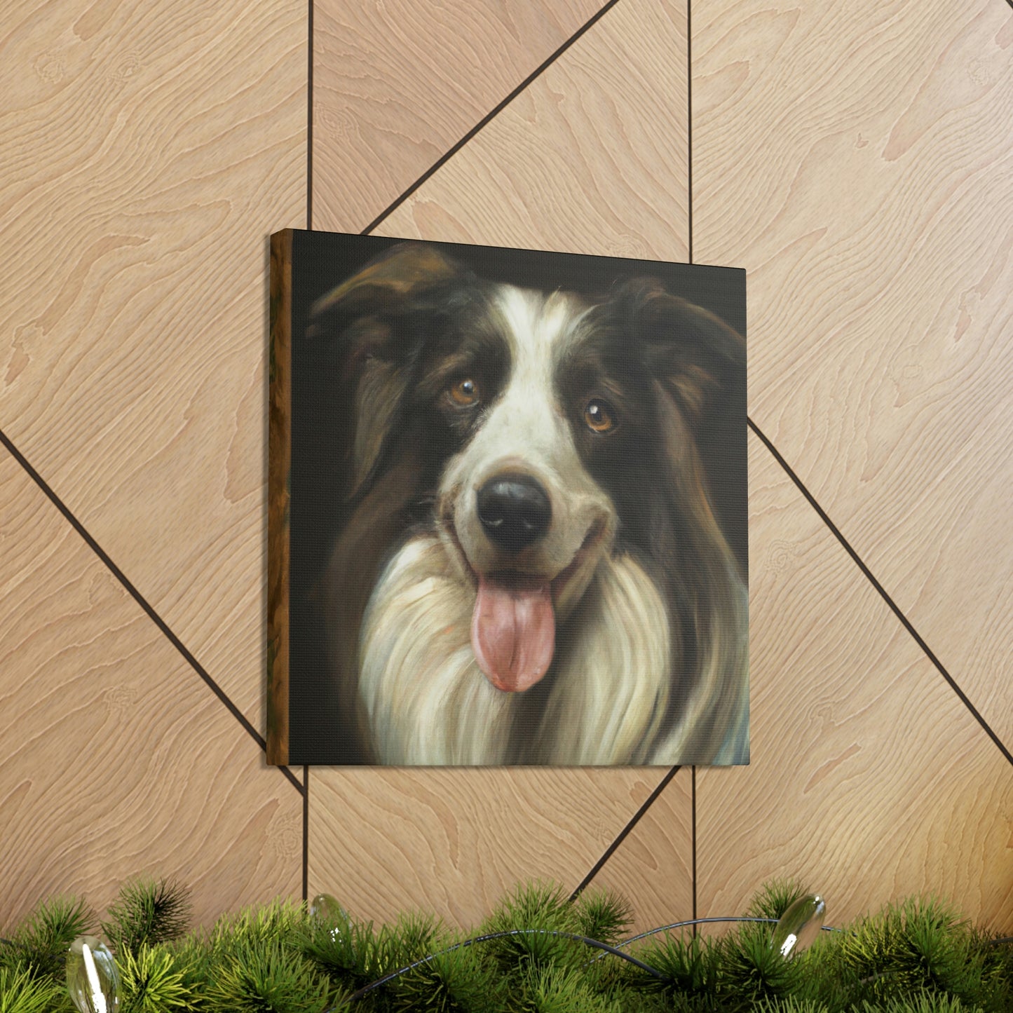 "Collie at Dusk Grandeur" - Canvas