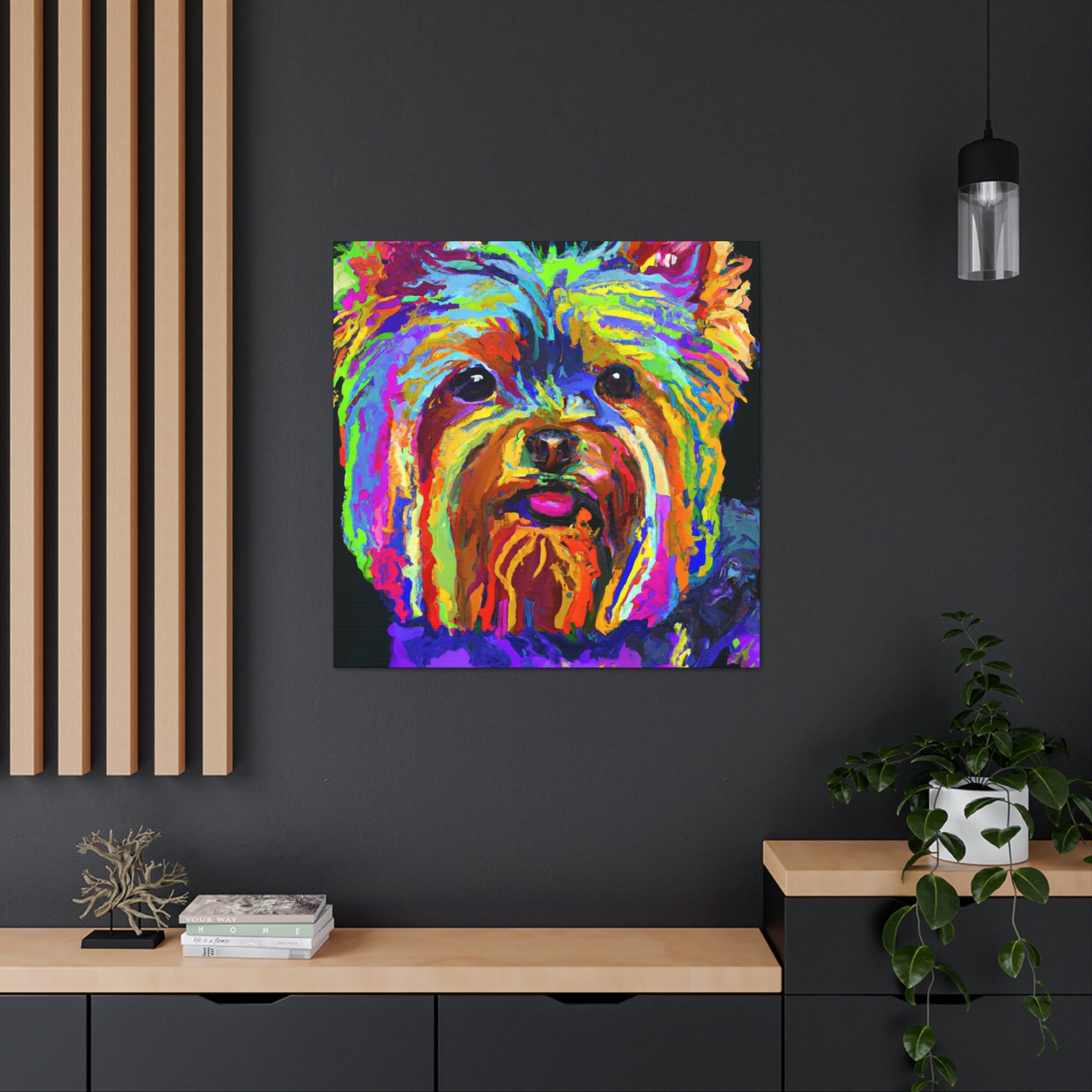 "Yorkshire Terrier Fauvism" - Canvas