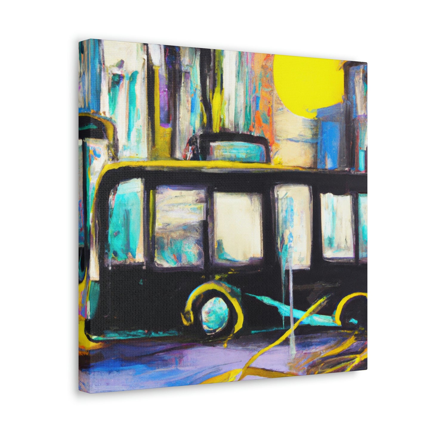 Bus in the City - Canvas