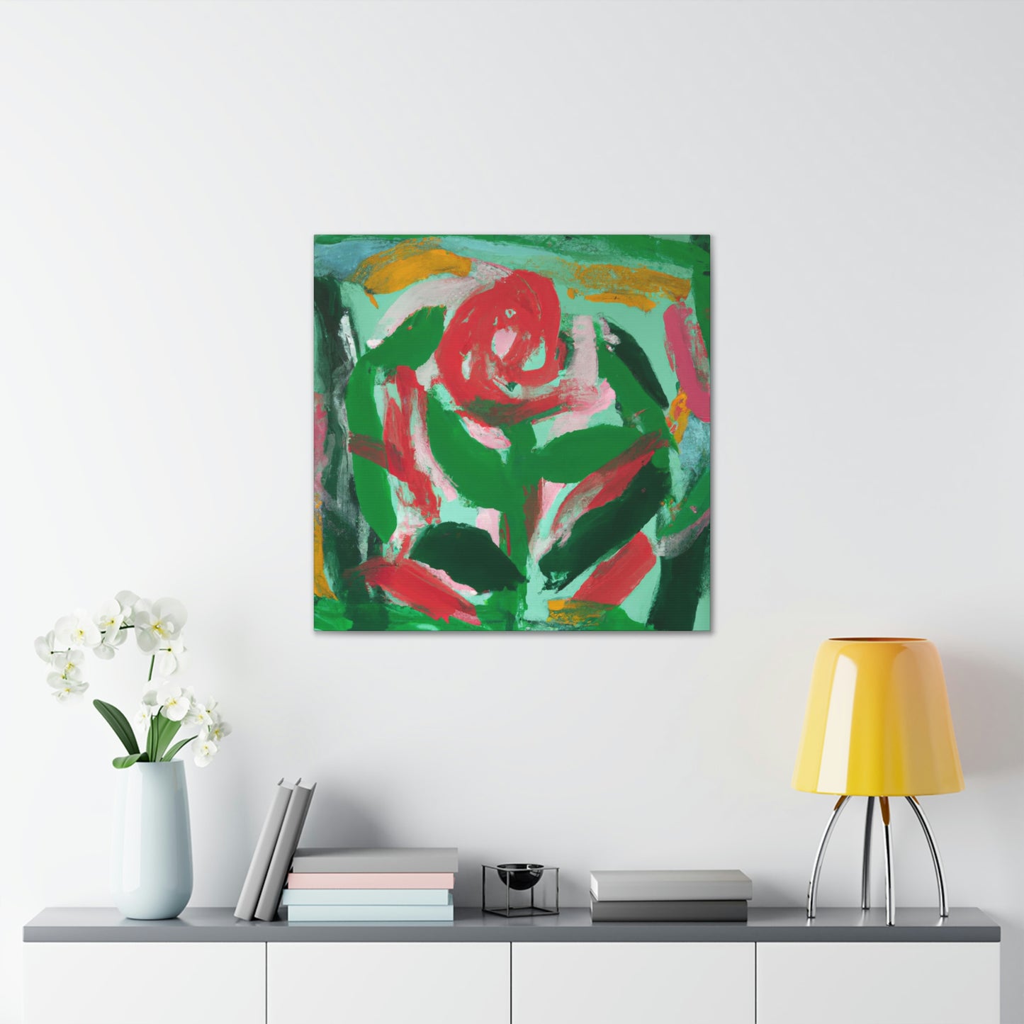 "Rose in Expressionism Era" - Canvas