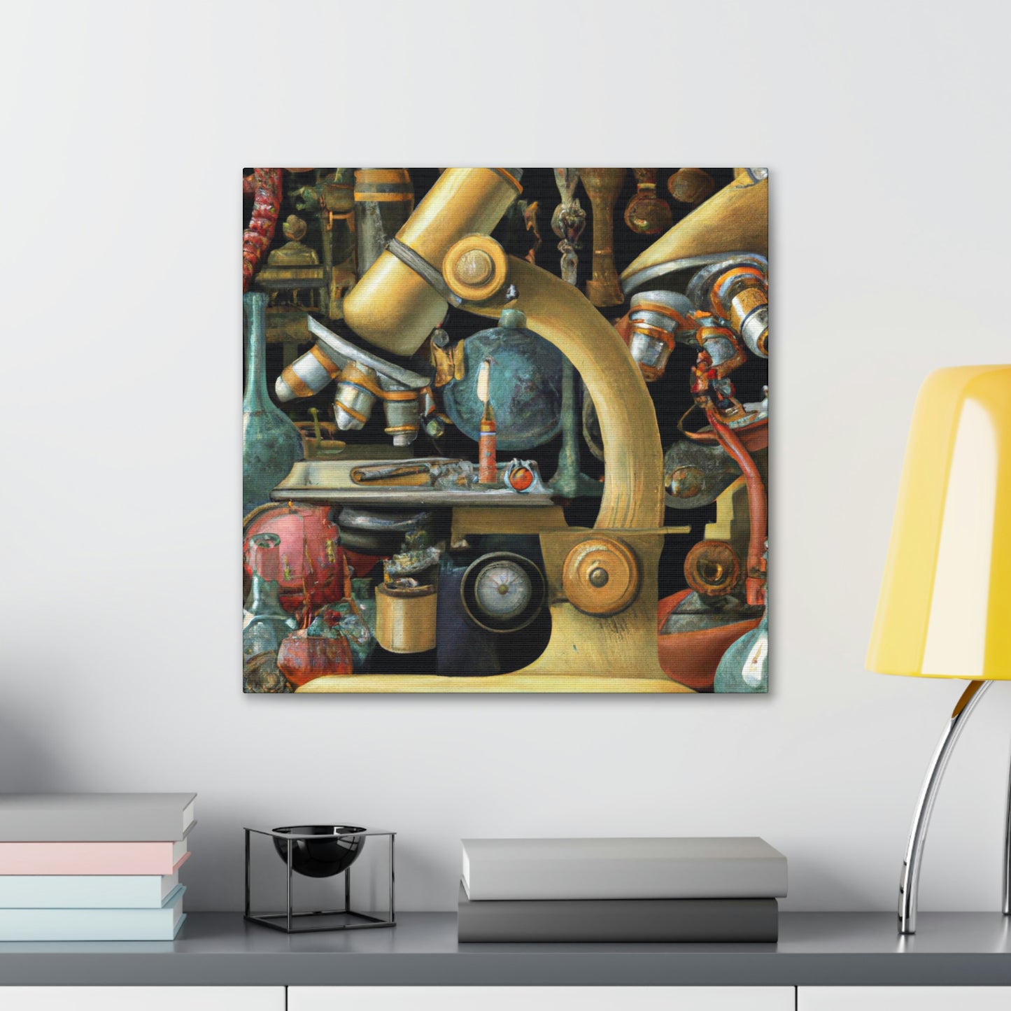 Microscopes and Splendor - Canvas