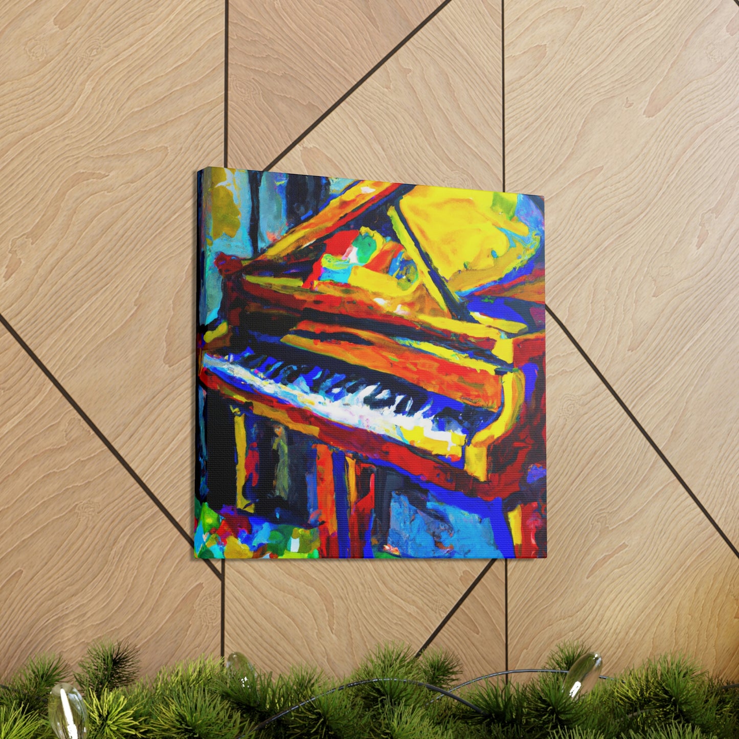 "Playing Piano in Color" - Canvas