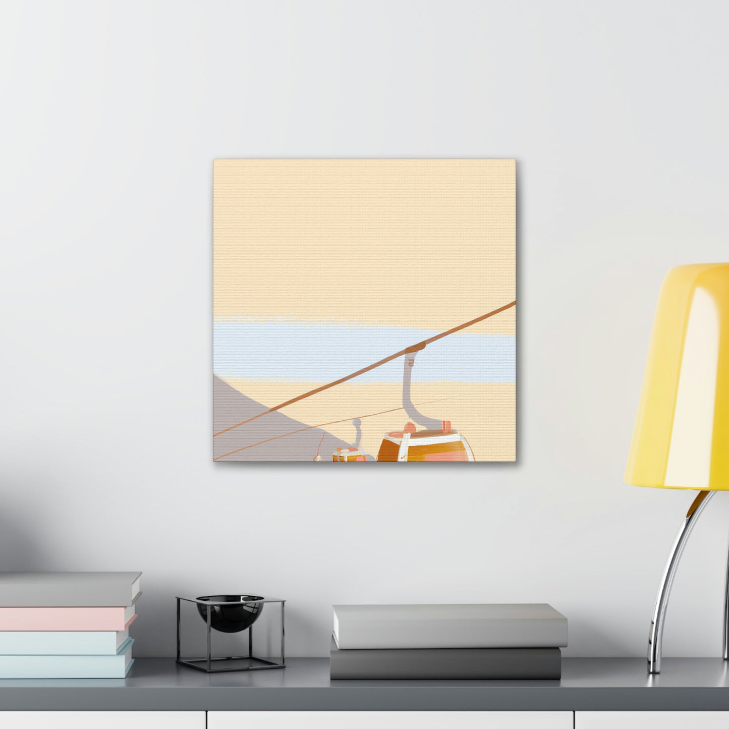 "Cable Car Minimalism" - Canvas