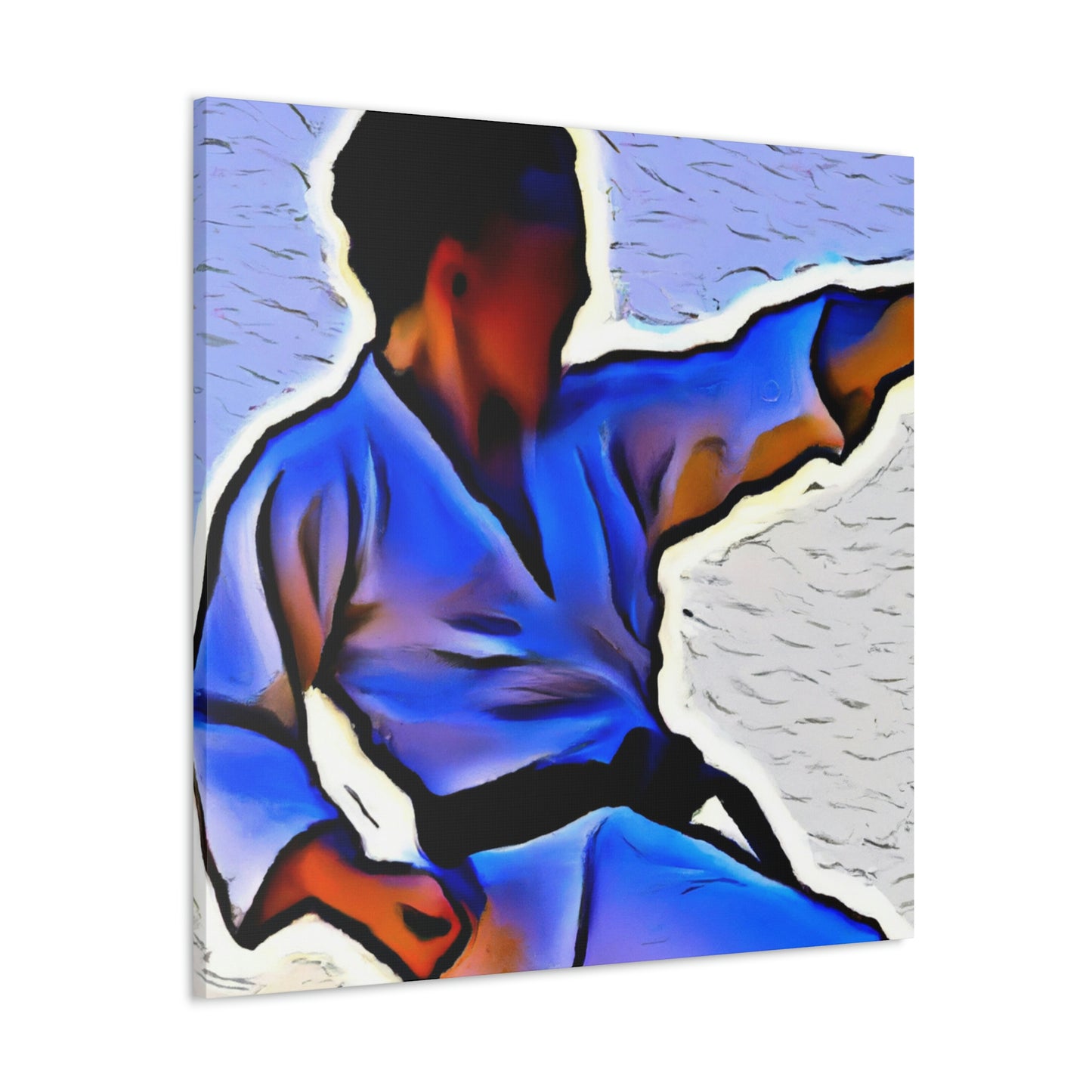 Martial Arts Mosaic Saga - Canvas