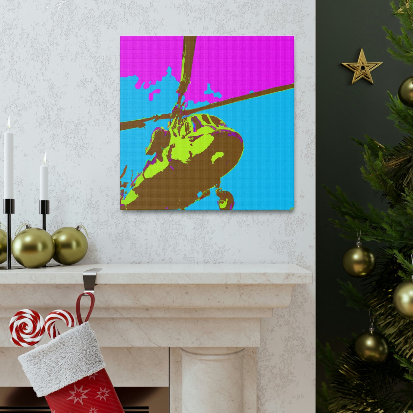 Helicopter Pop Artful - Canvas