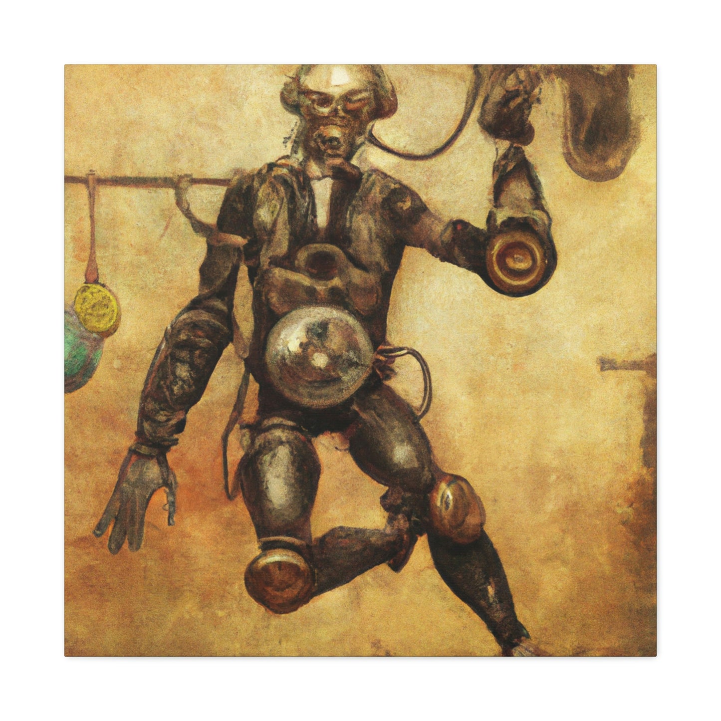 "Martial Arts Steampunk Mastery" - Canvas