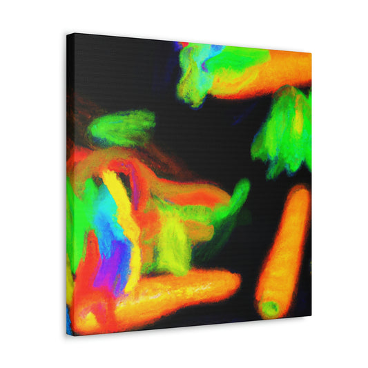 'Carrot Color Explosion' - Canvas