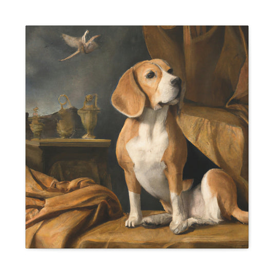 "A Loyal Beagle Friend" - Canvas