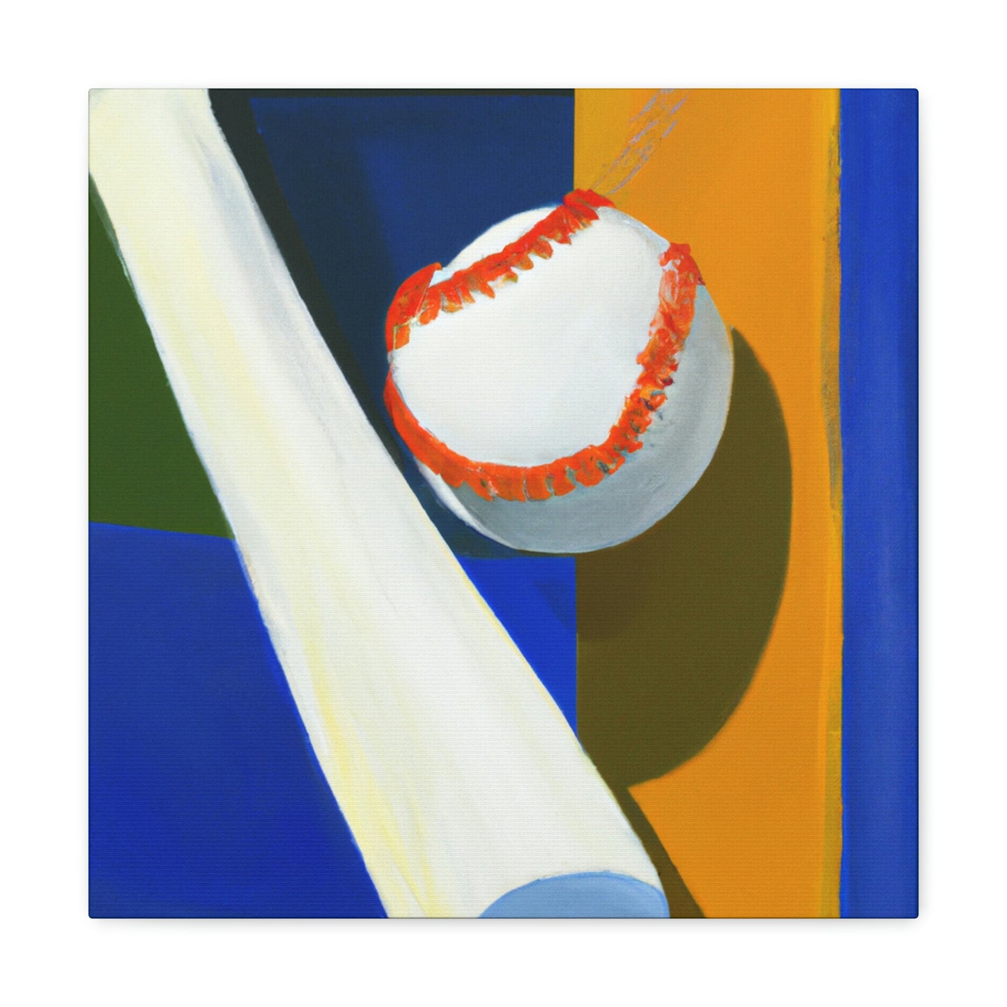 Baseball's Minimalism - Canvas