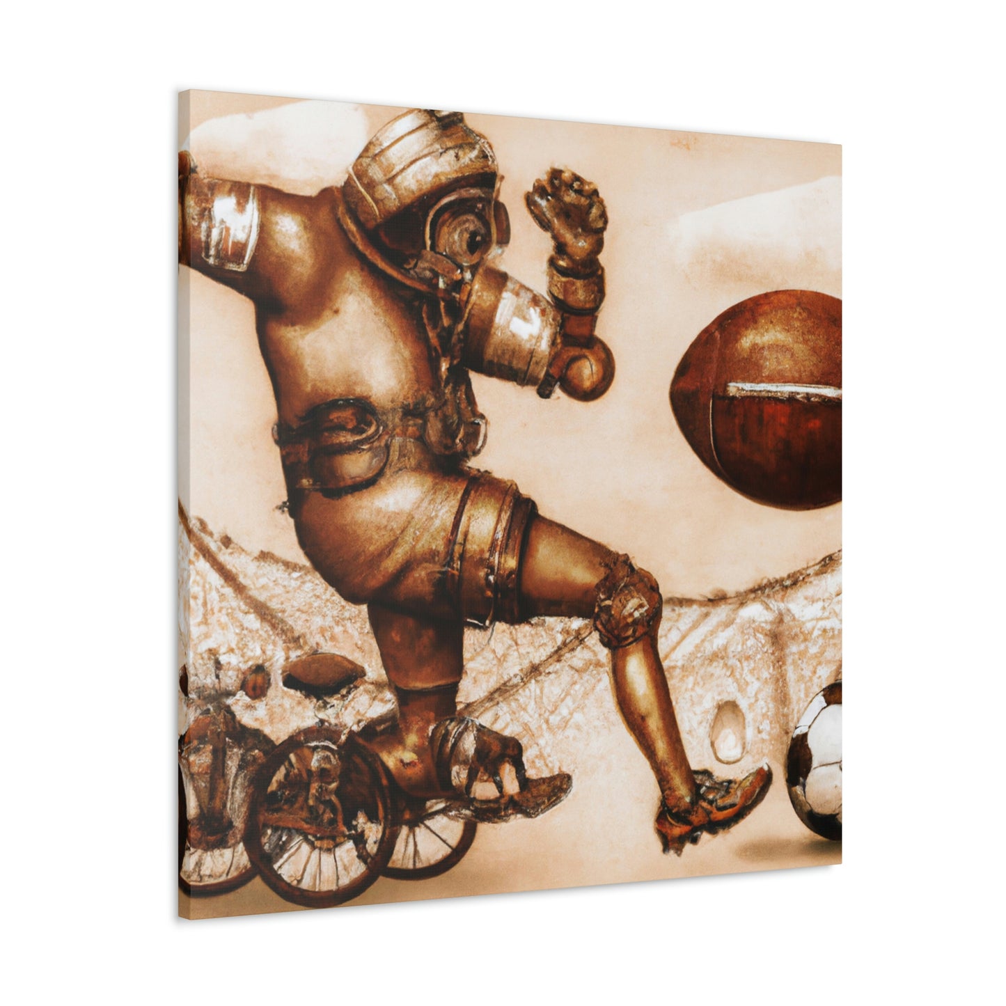 "Mechanical Football Futurism" - Canvas