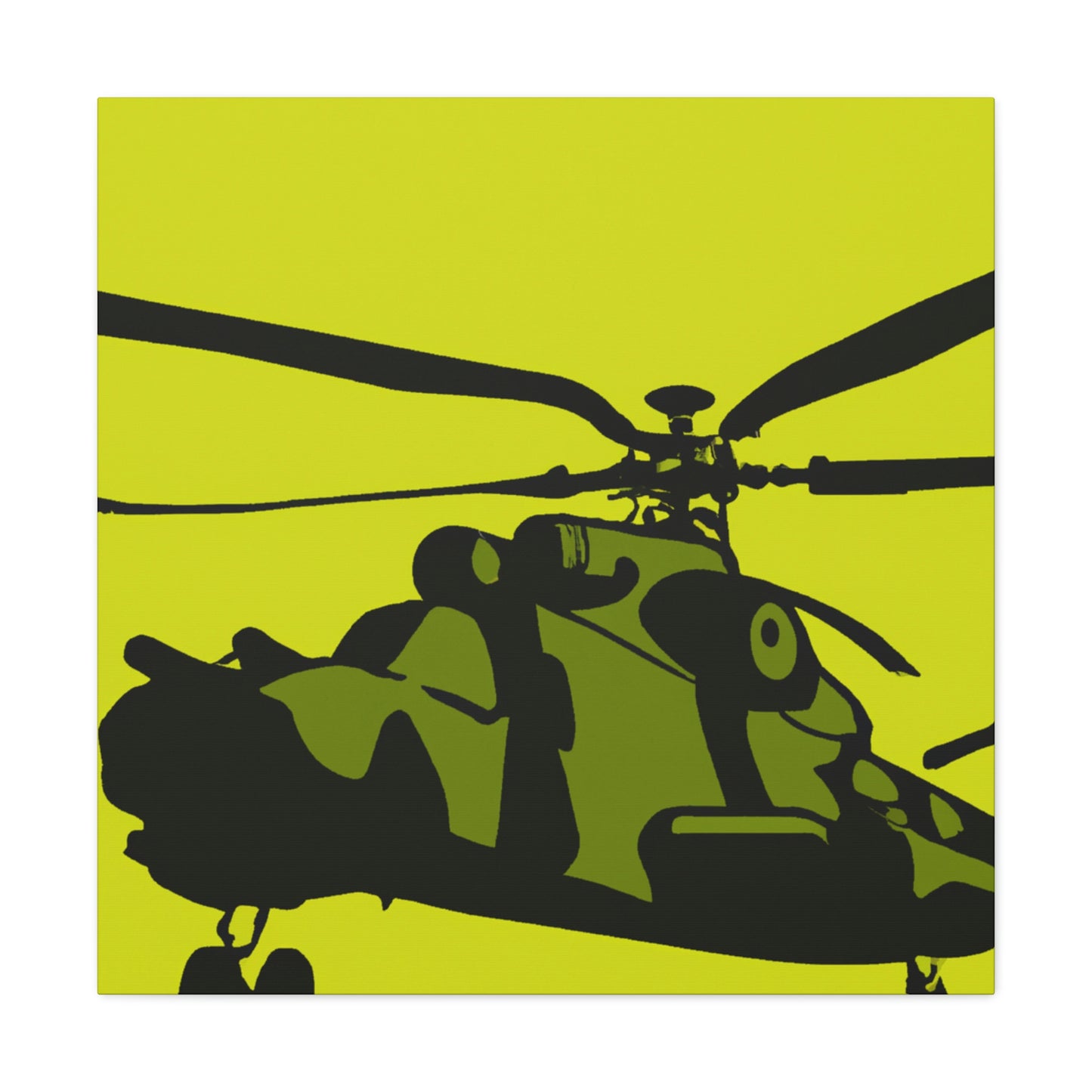 "Helicopter in Minimalism" - Canvas