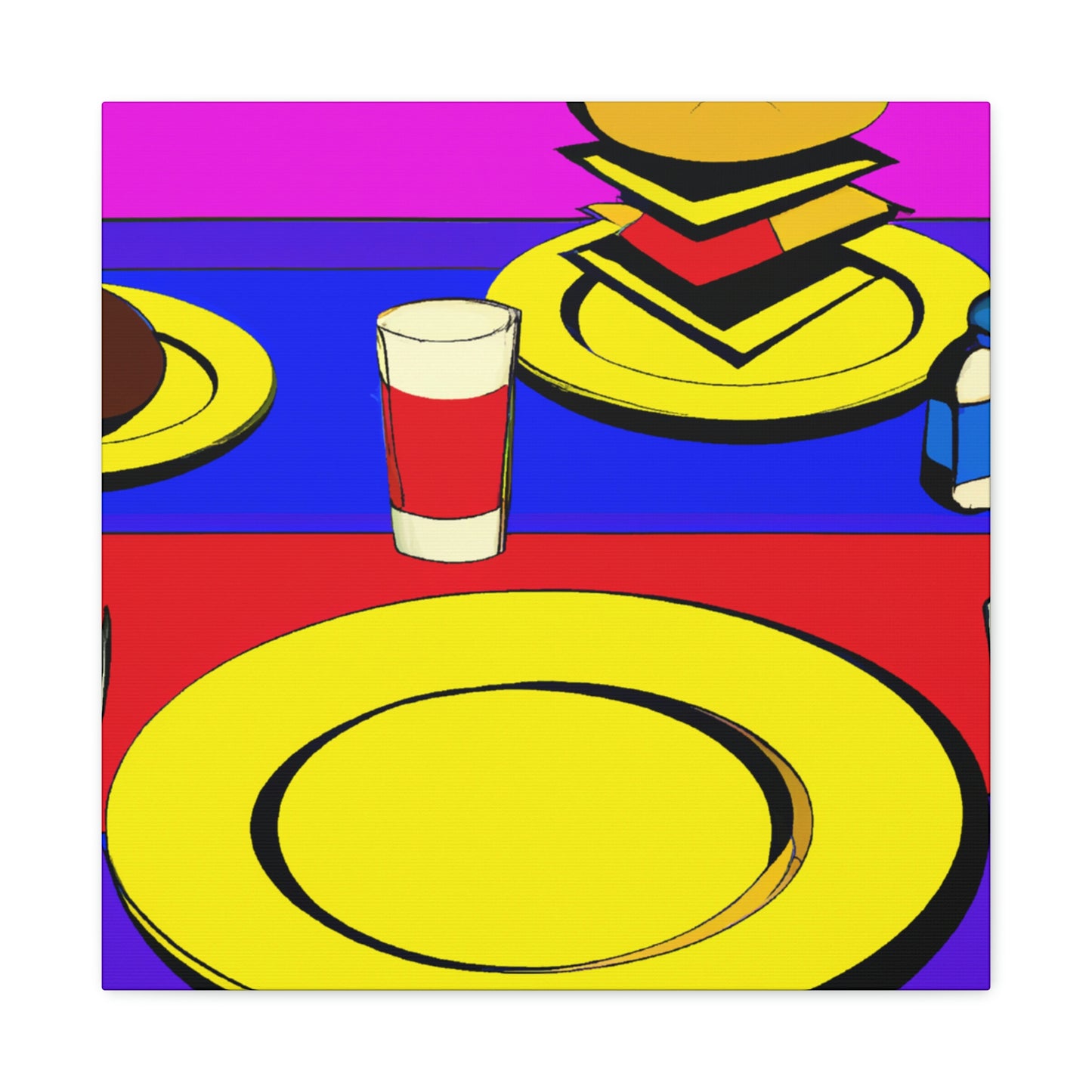 Dining in Pop Art - Canvas