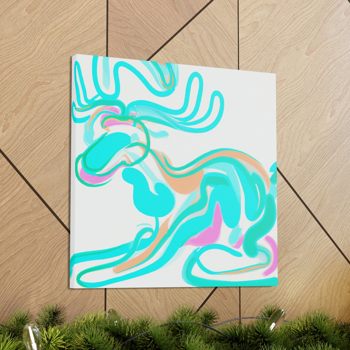 "Reindeer Fauvist Dream" - Canvas