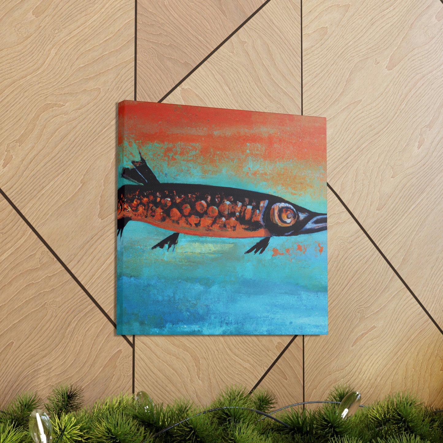 "Barracuda Abstractive Scene" - Canvas