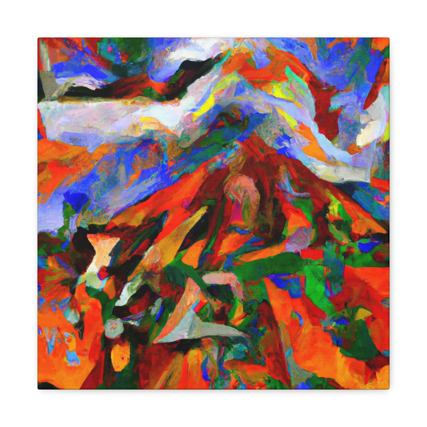 Volcano's Eruptive Glory - Canvas