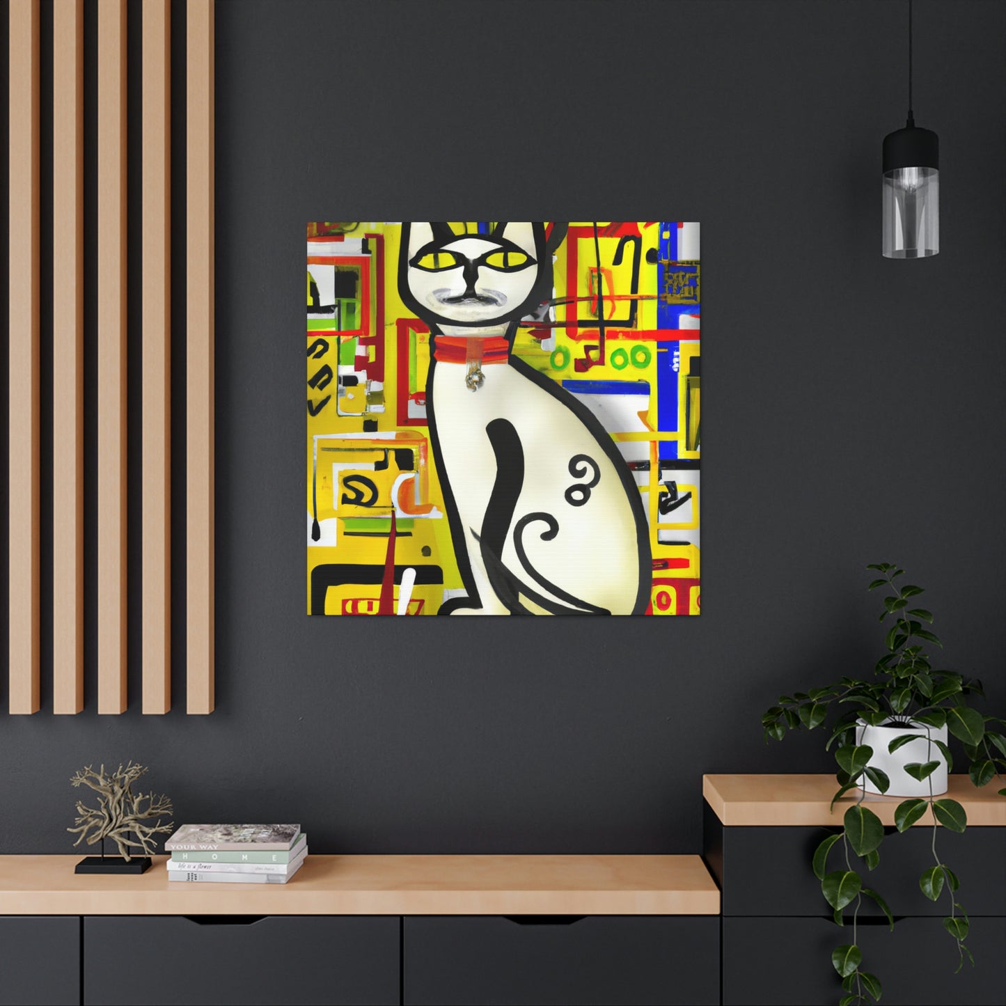 "Cat in the Garden" - Canvas