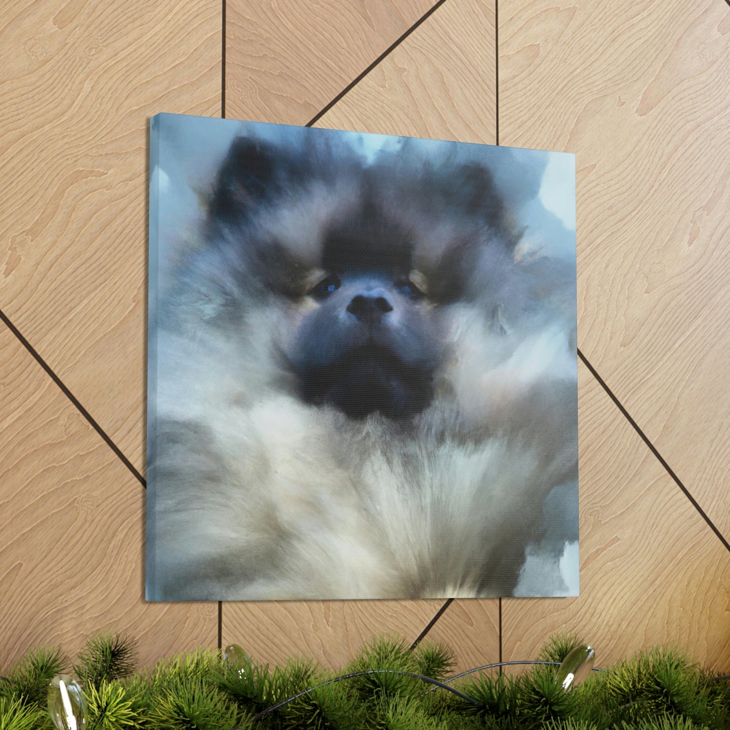 Keeshond in Abstract - Canvas