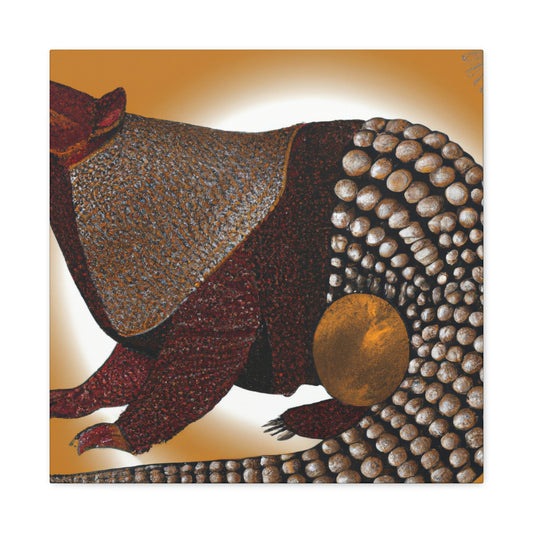 "Sparkling Pangolin Splendor" - Canvas