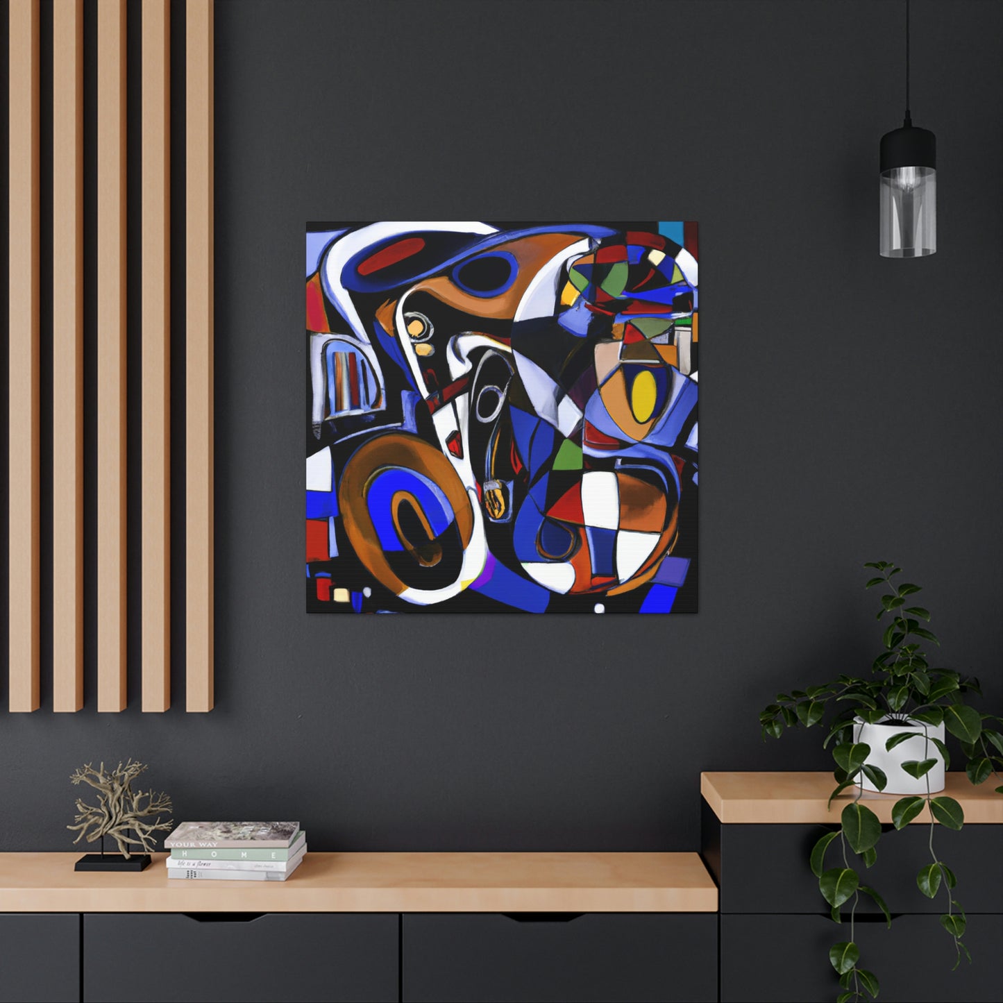 "Saxophone Jazz Improvise" - Canvas