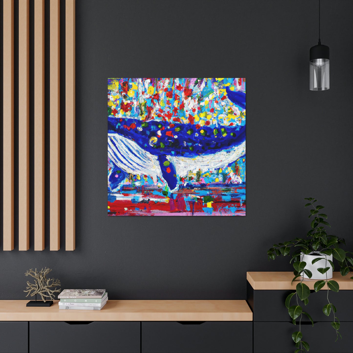 Whale in Motion﻿ - Canvas