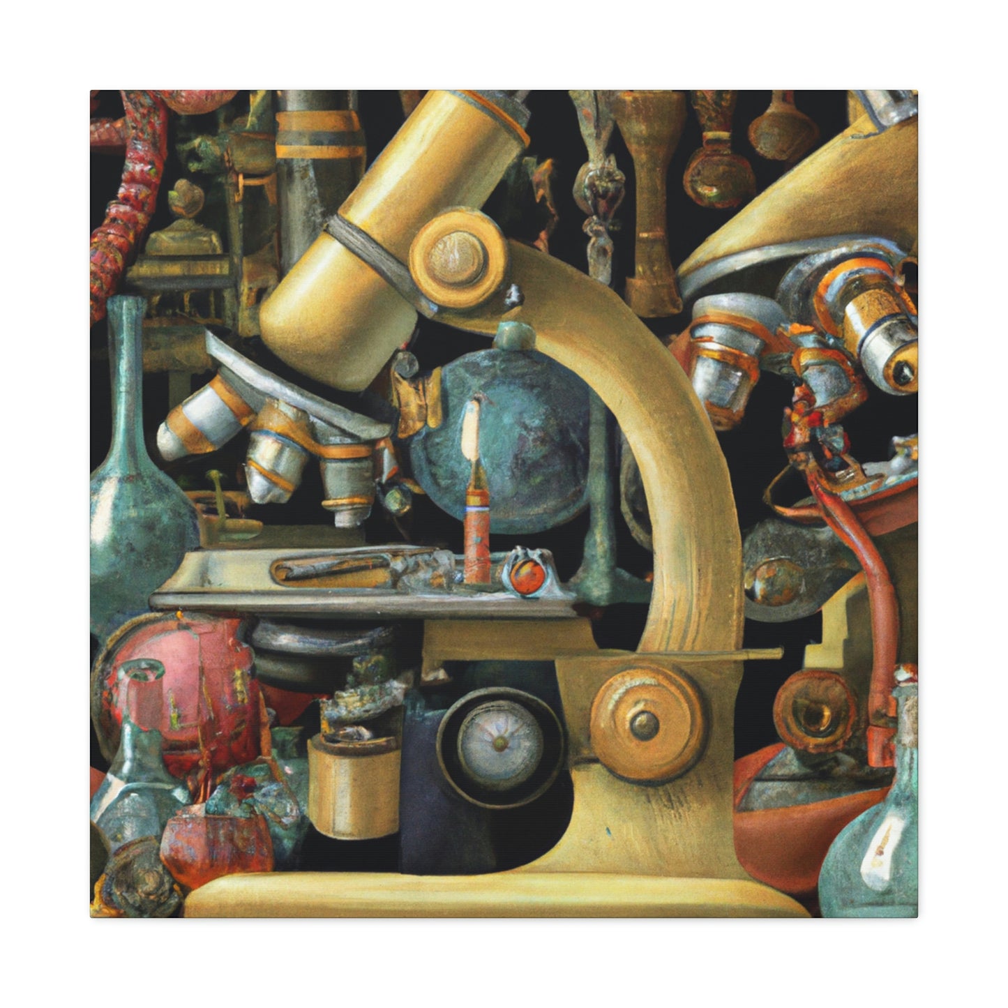 Microscopes and Splendor - Canvas