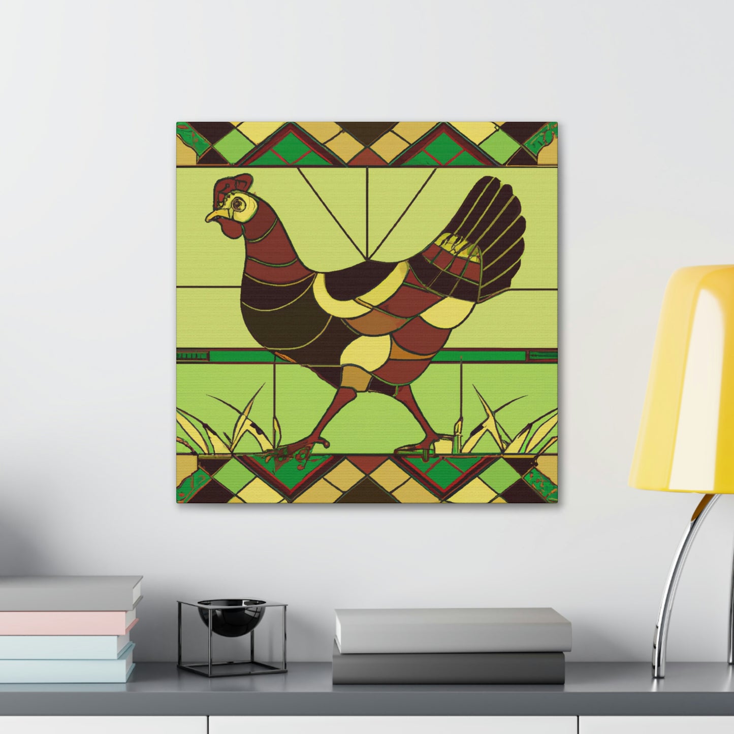 "Hen in the Roaring Twenties" - Canvas