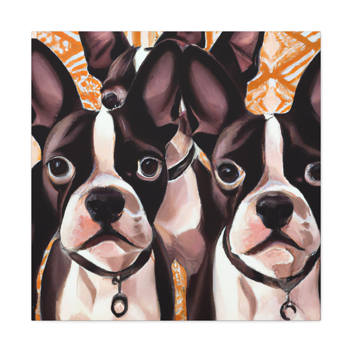 "Boston Terrier Splendour" - Canvas