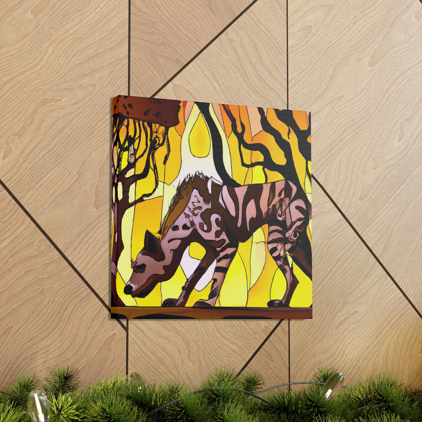 "Hyena's Golden Glee" - Canvas