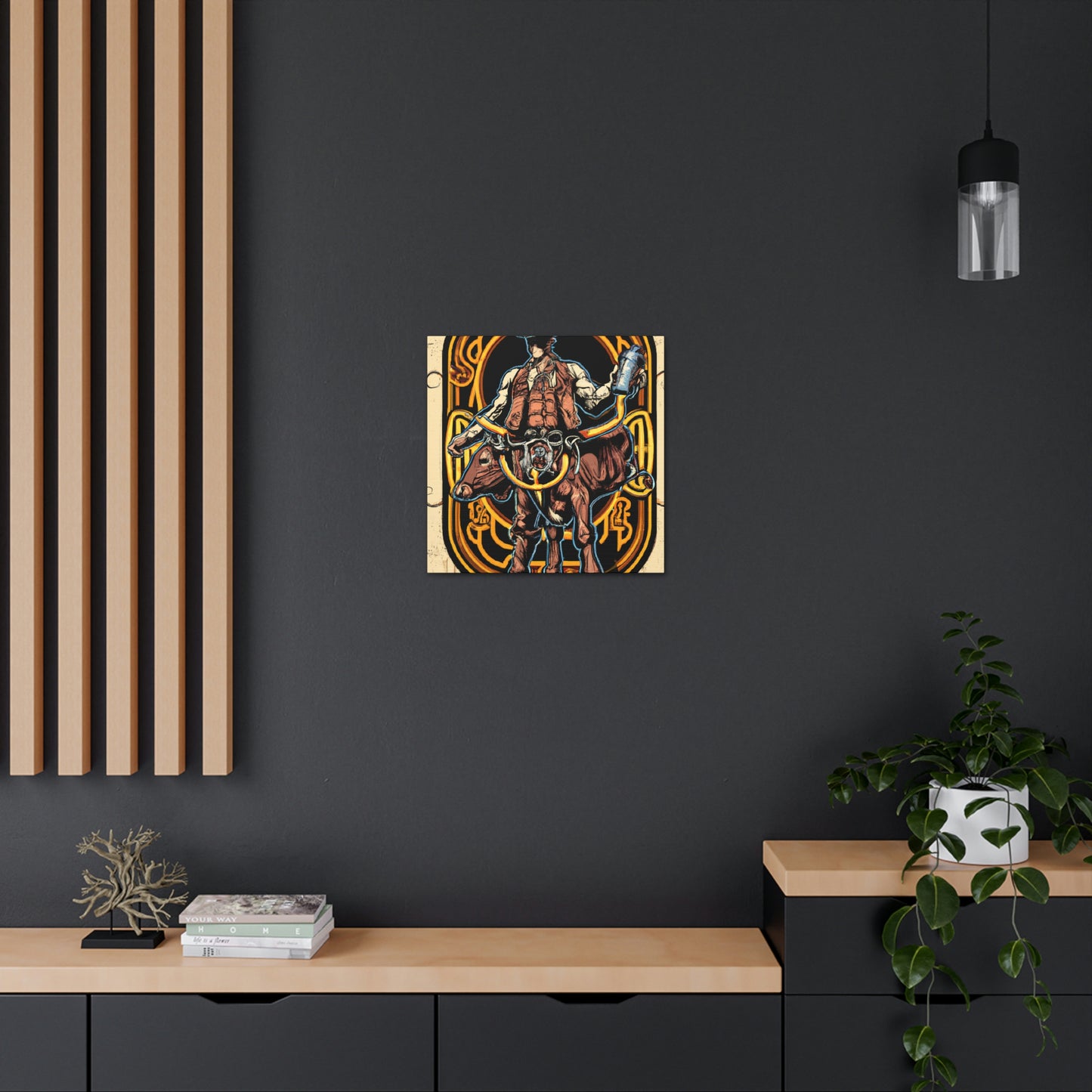 Cow Branding Futurism - Canvas