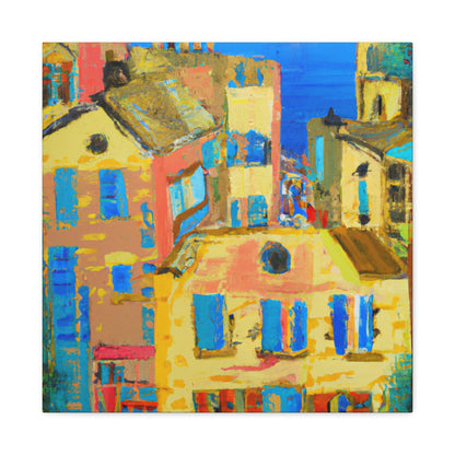 "Mediterranean Brilliance Ablaze" - Canvas