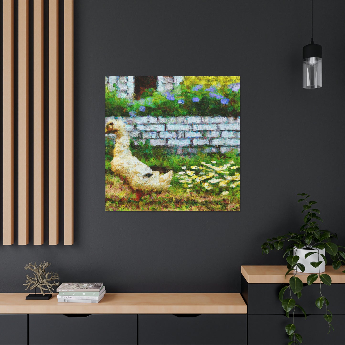 "Quacking by the Water" - Canvas