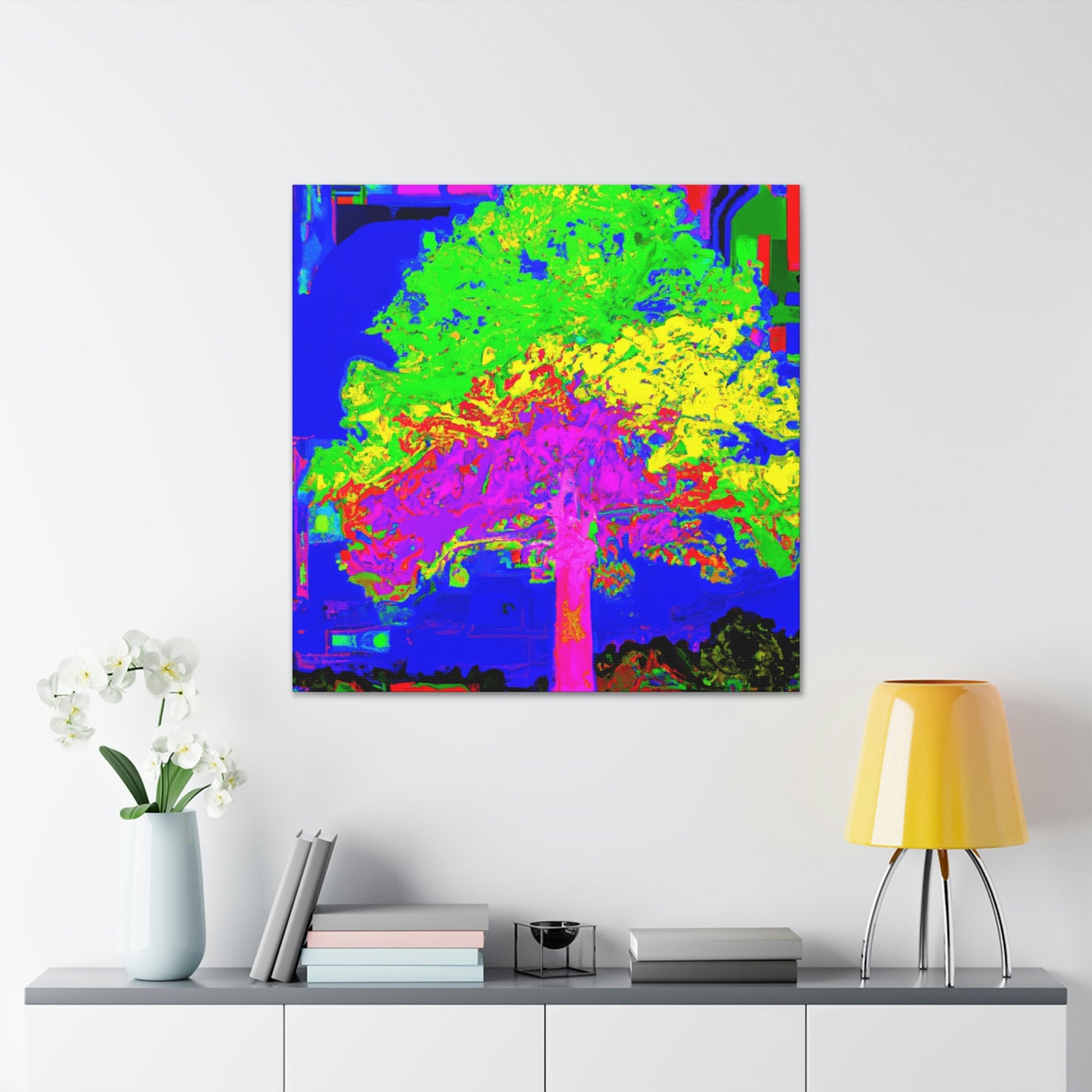 Oak Tree Expressionism. - Canvas