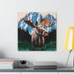 Moose in Baroque Splendor - Canvas