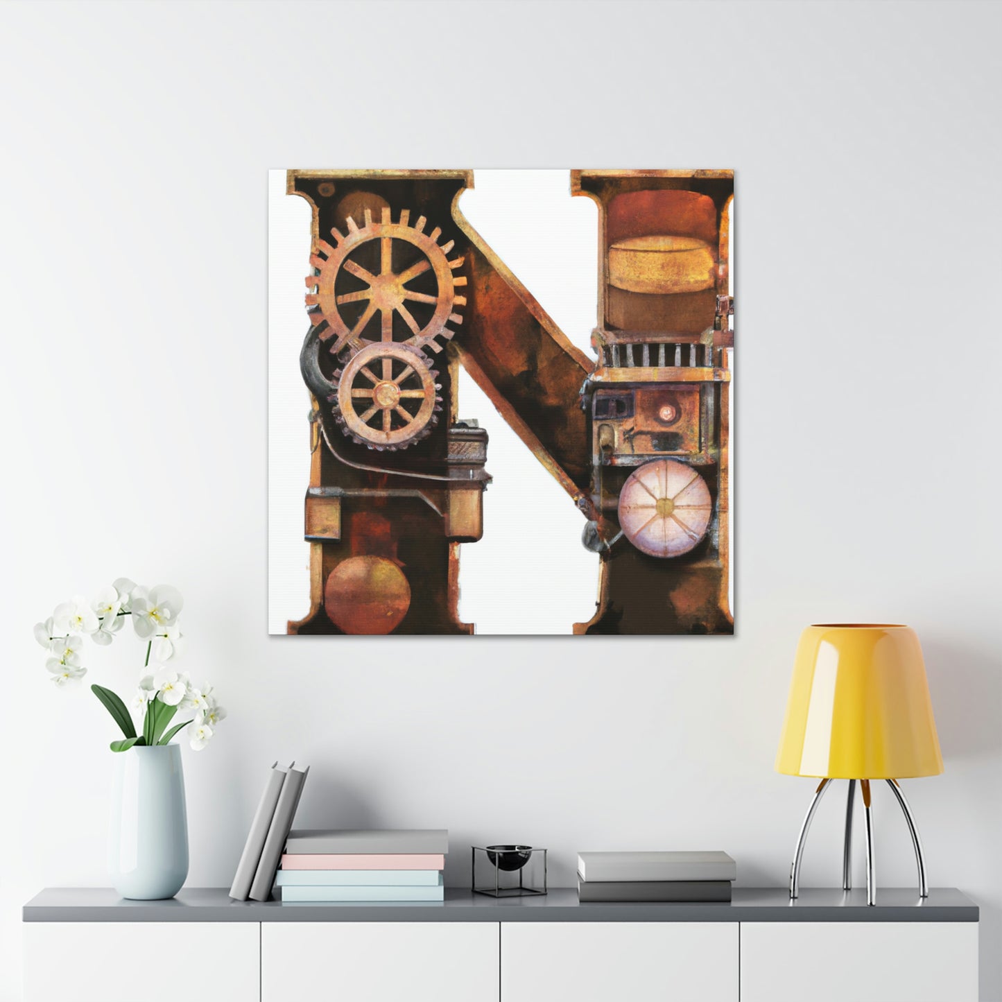 Steampunk Time Machine - Canvas