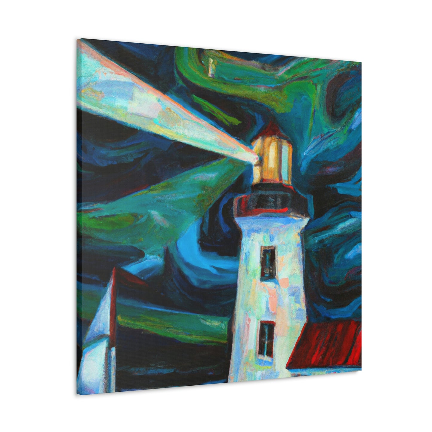 "Lighthouse on the Shore" - Canvas