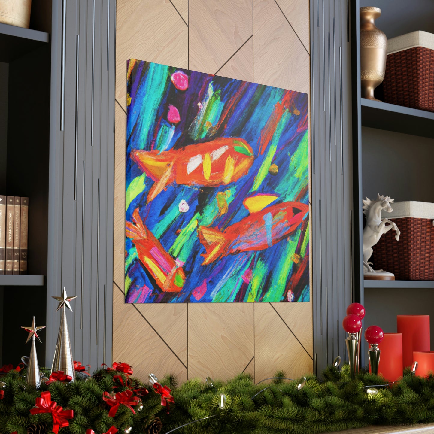 "Neon Tetra Glowing Bright" - Canvas