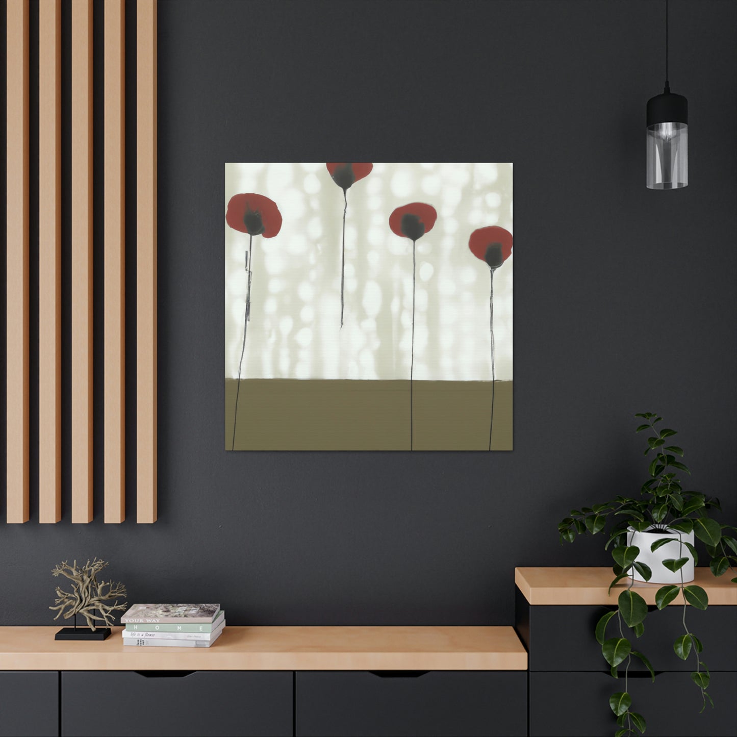 Poppies in Reflection - Canvas