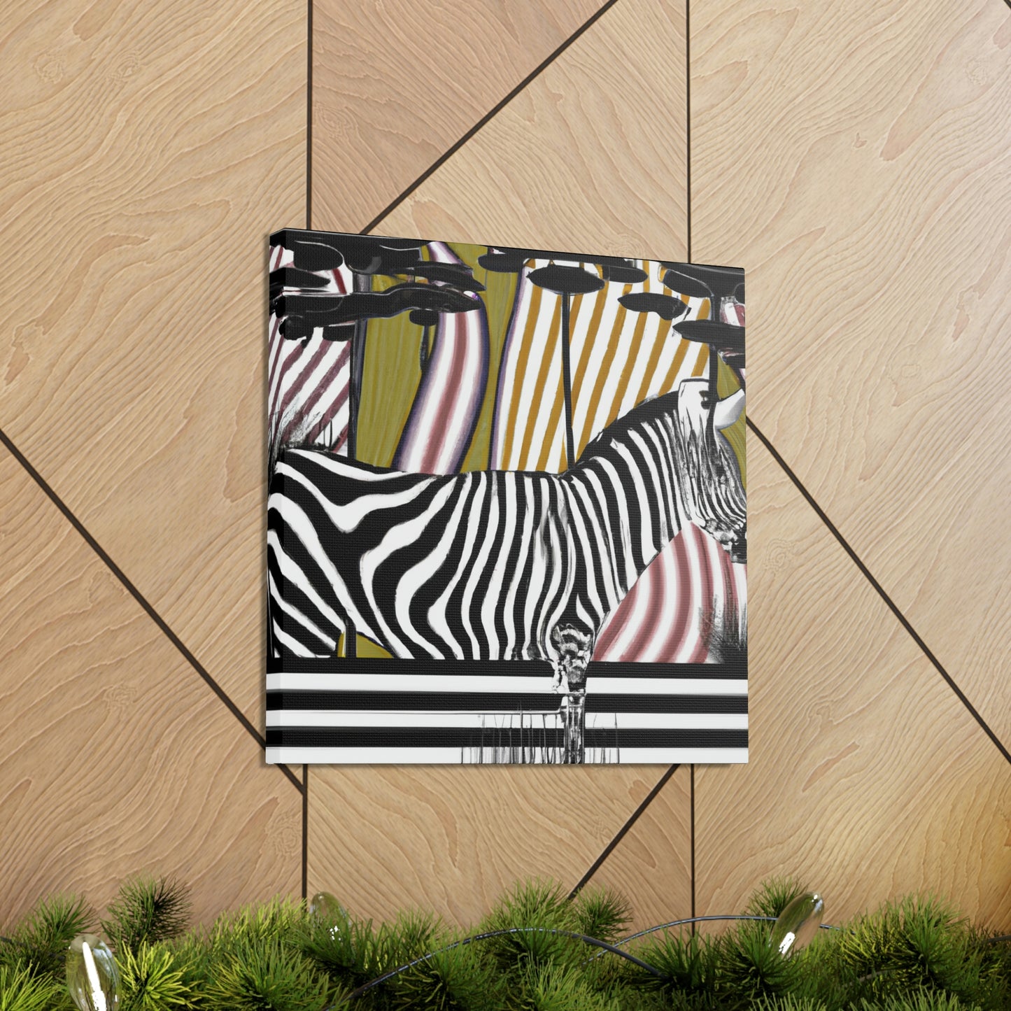 "Zebra Striped Splendor" - Canvas