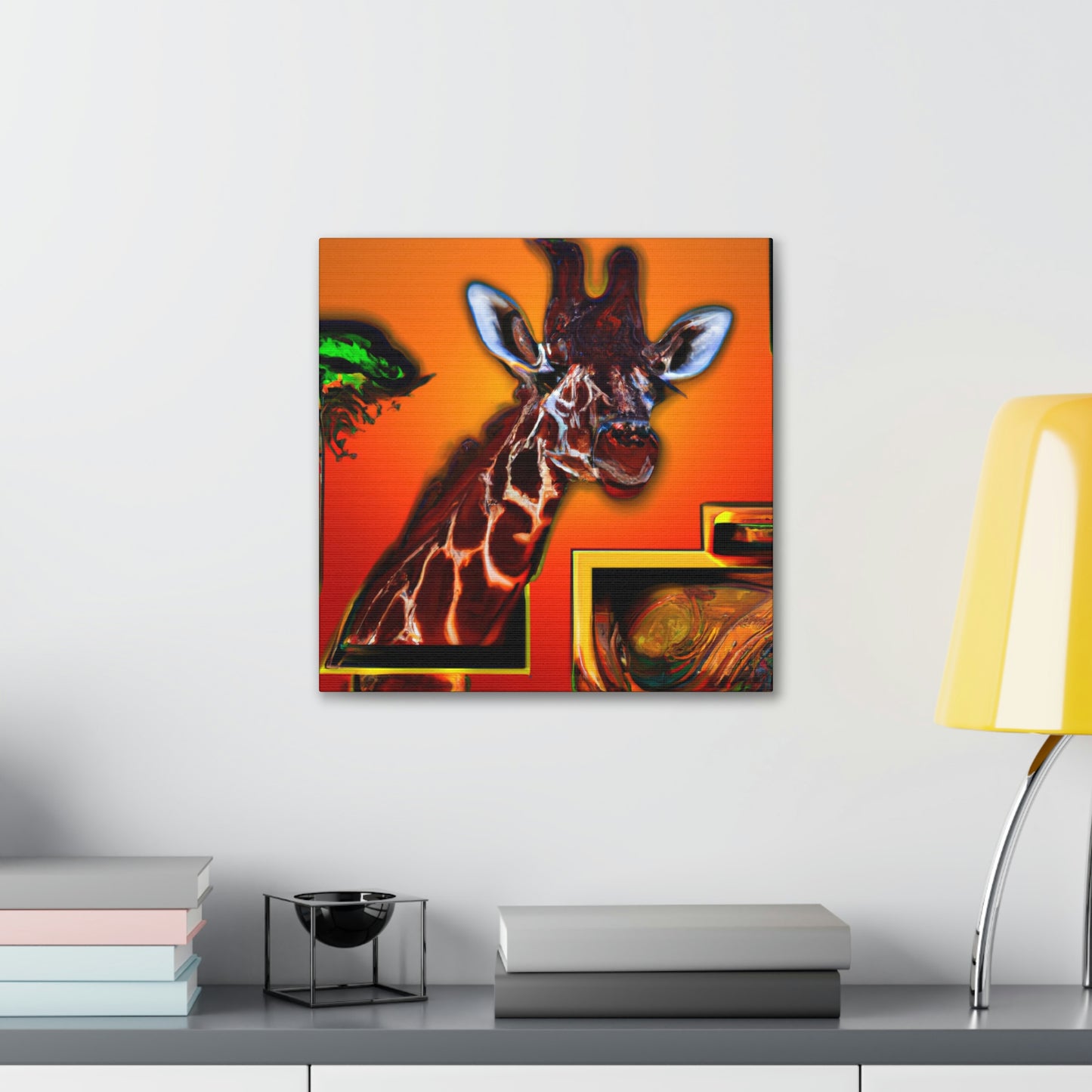 Giraffe in Art Deco - Canvas