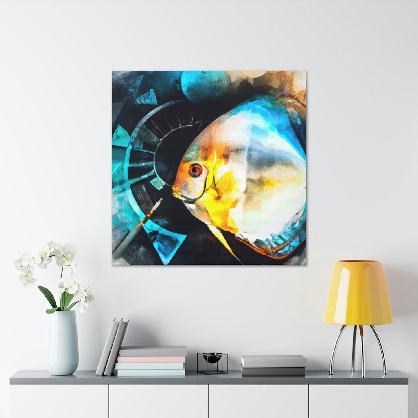 Discus in Reflection - Canvas