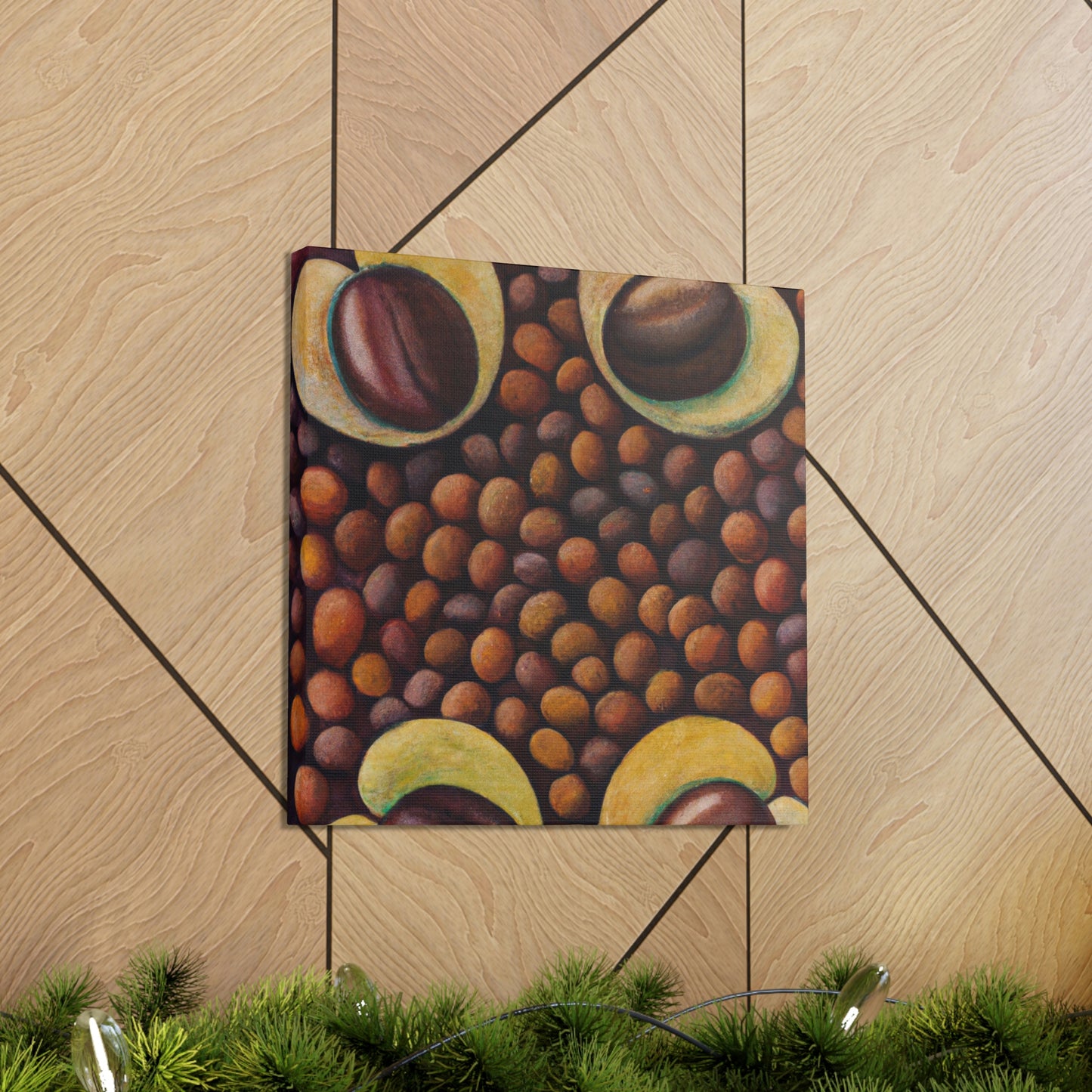 "Coffee Bean Harvesting" - Canvas