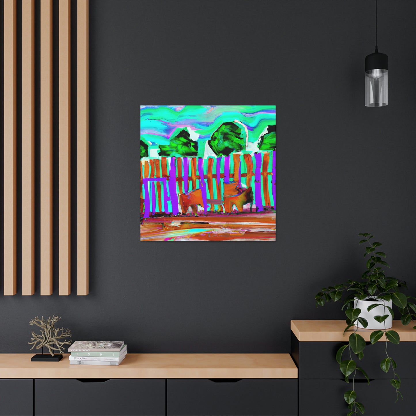 Fence of the Farm - Canvas