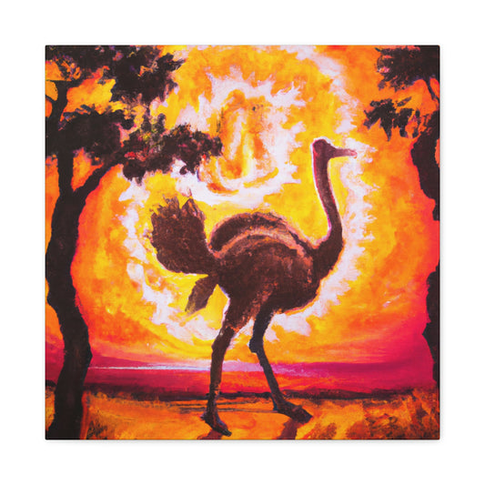 "Ostrich Plumes Deco" - Canvas