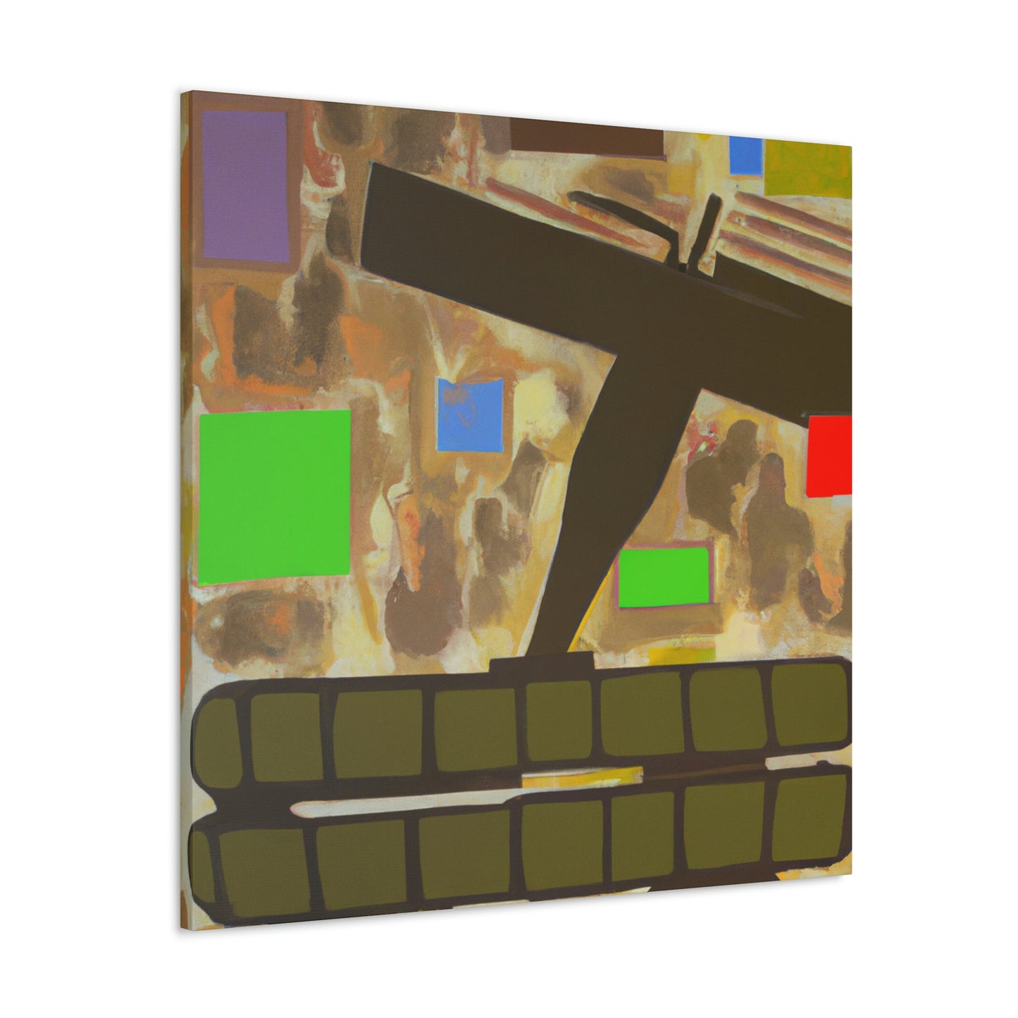 Gun-Fired Abstract Vision - Canvas