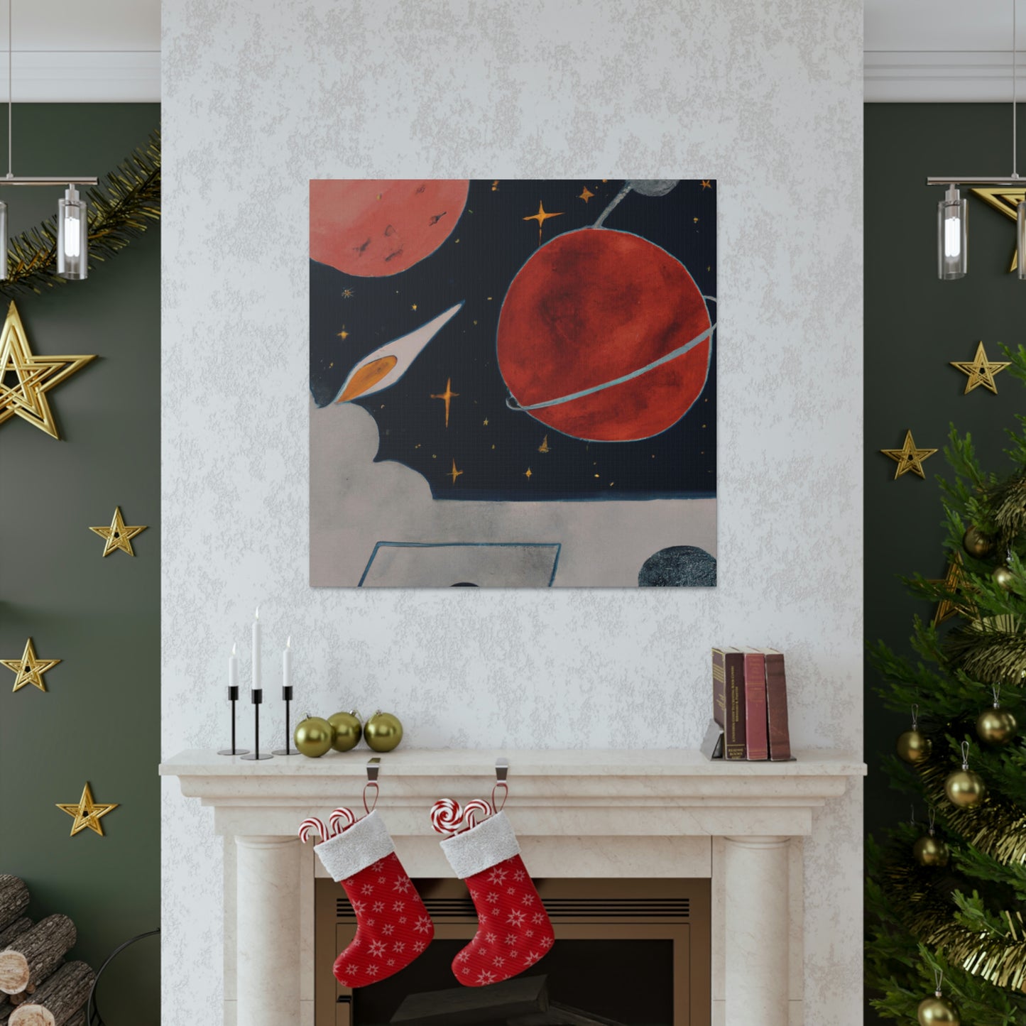 Mercury's Celestial Dance - Canvas