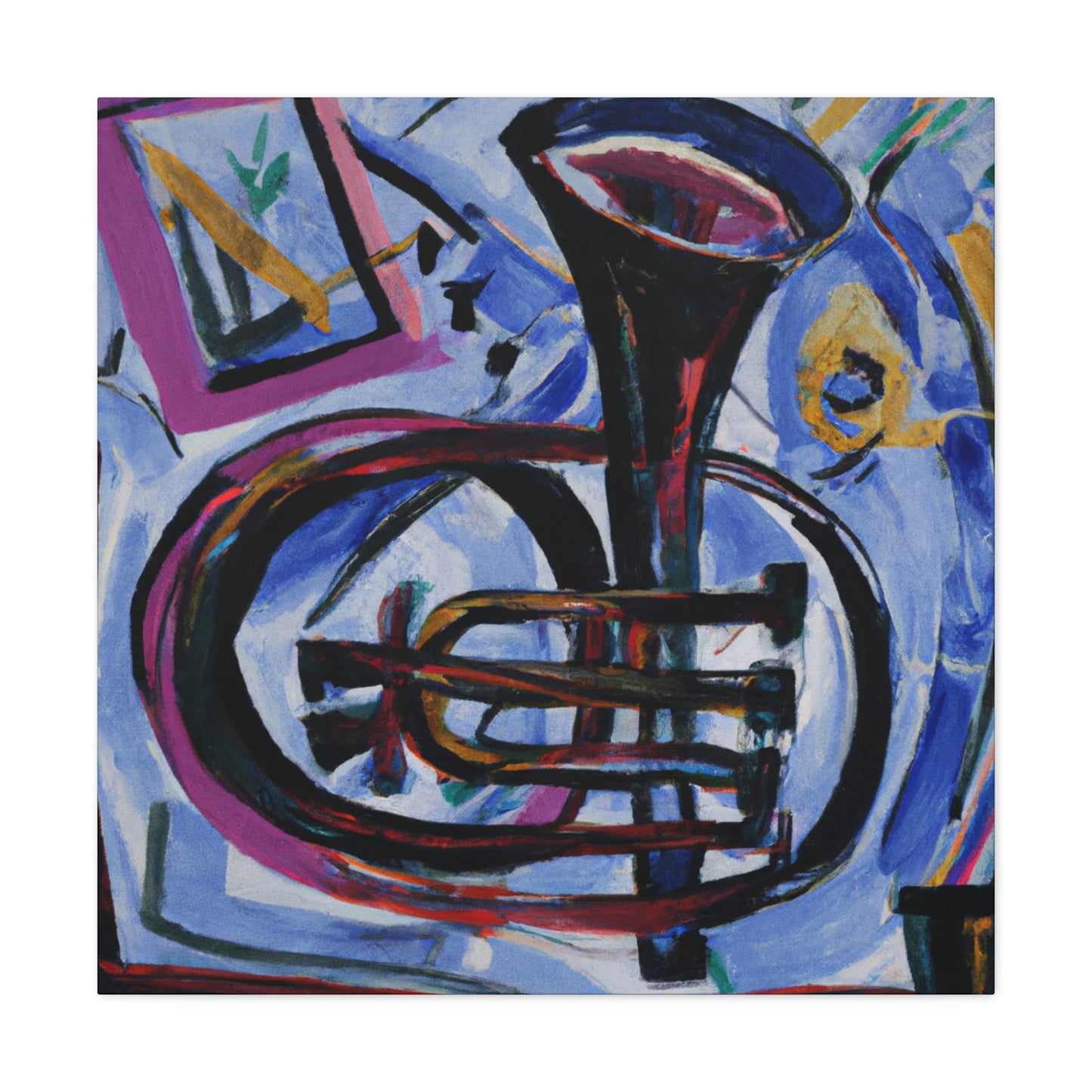 Trumpet in Expressionism - Canvas