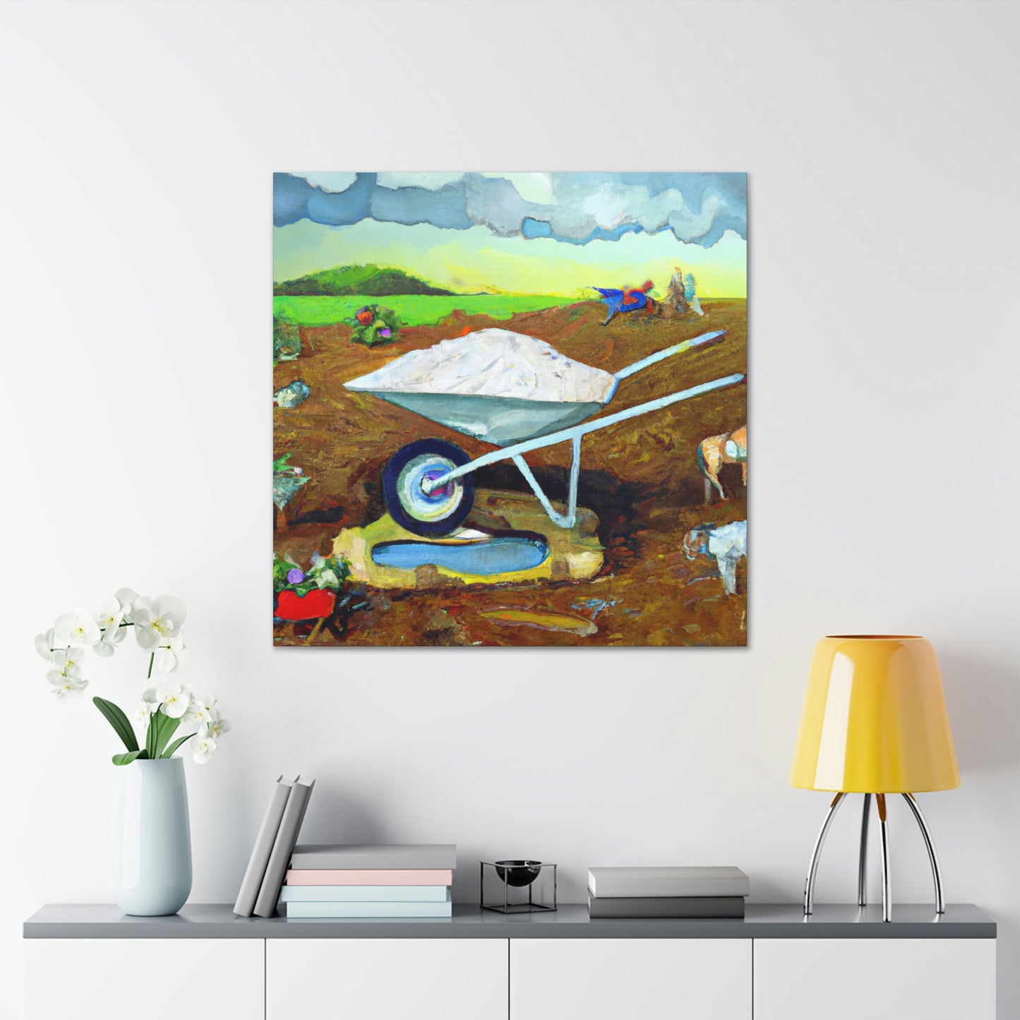 Wheelbarrow in Wonderland - Canvas