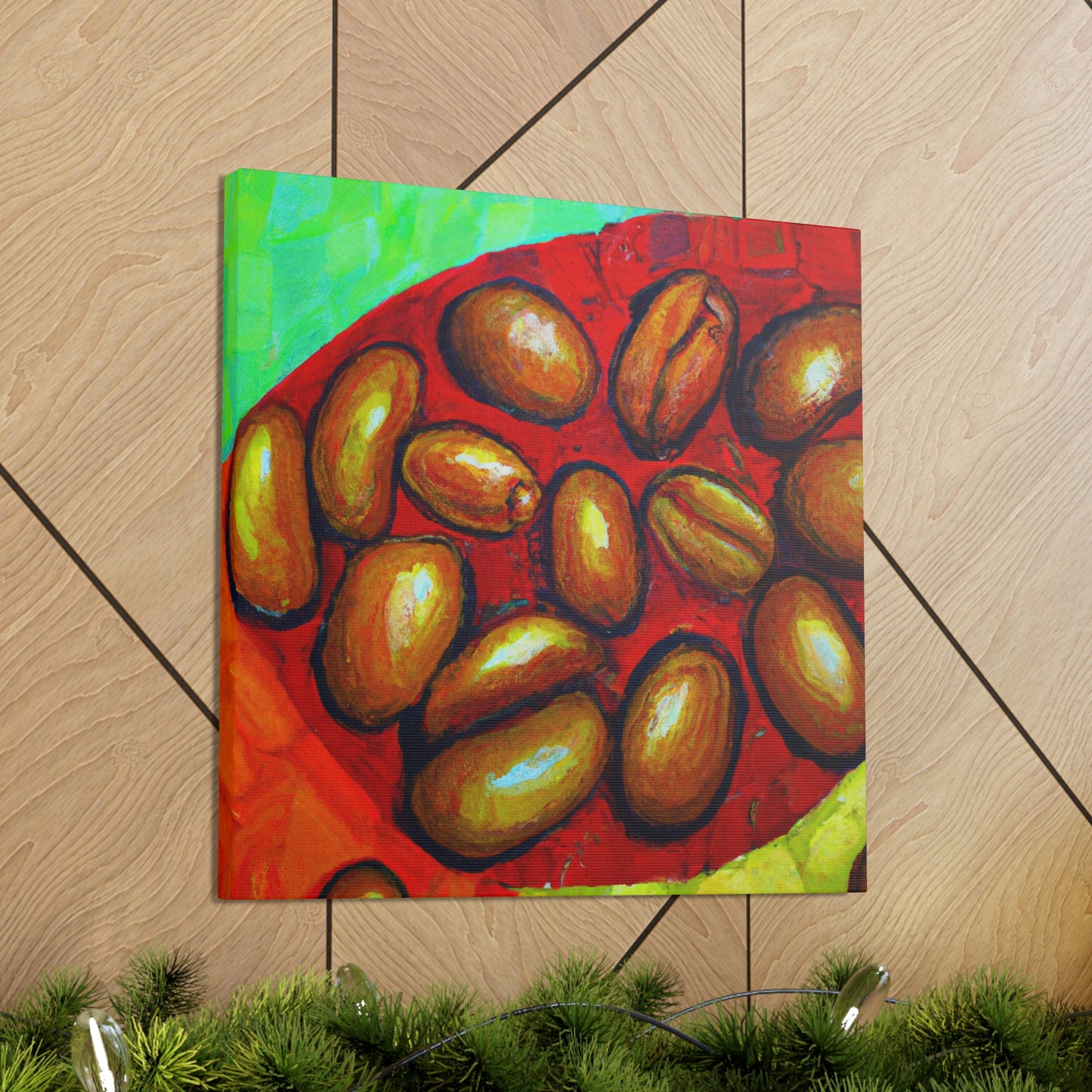 Coffee Beans in Color - Canvas