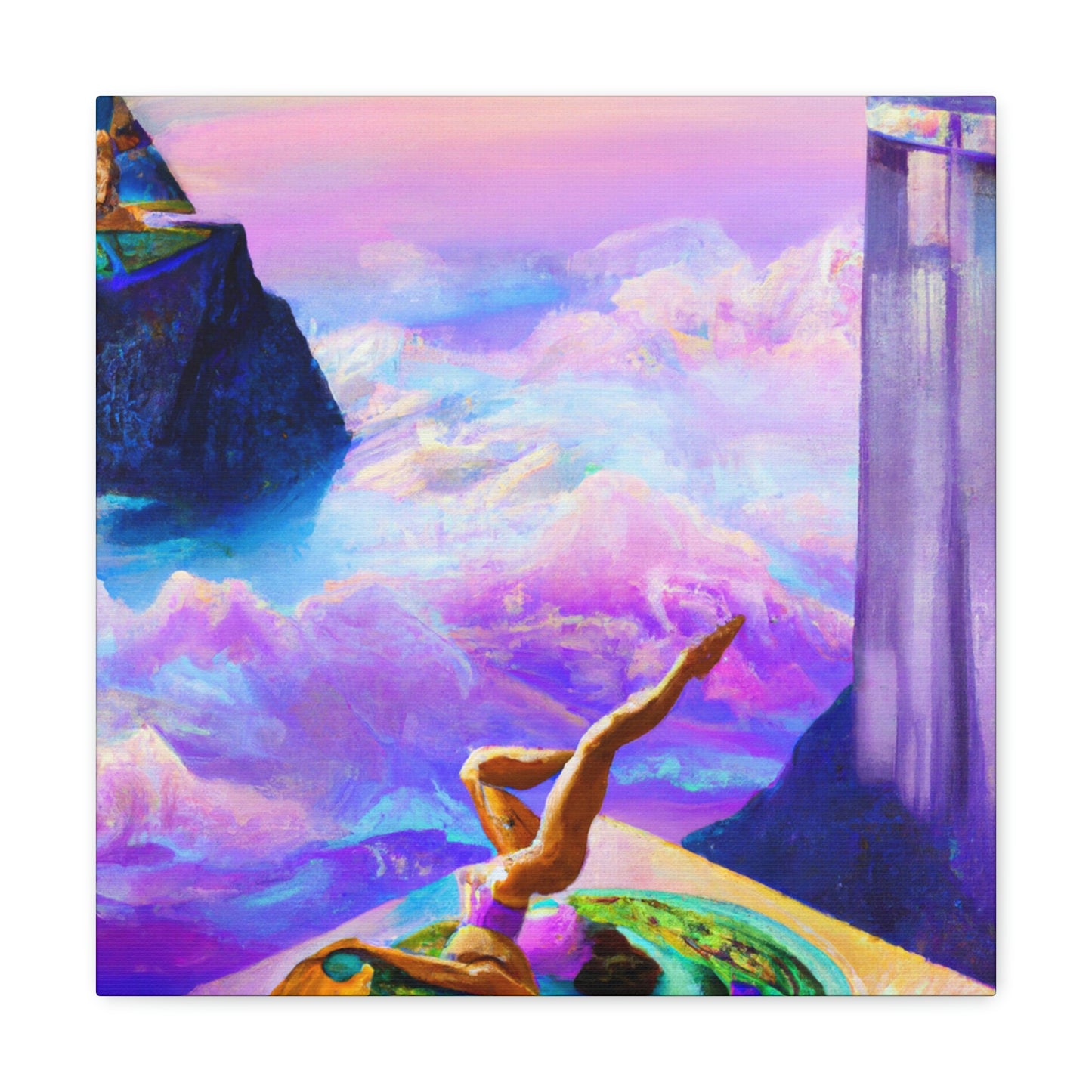 Yoga in Surrealism - Canvas